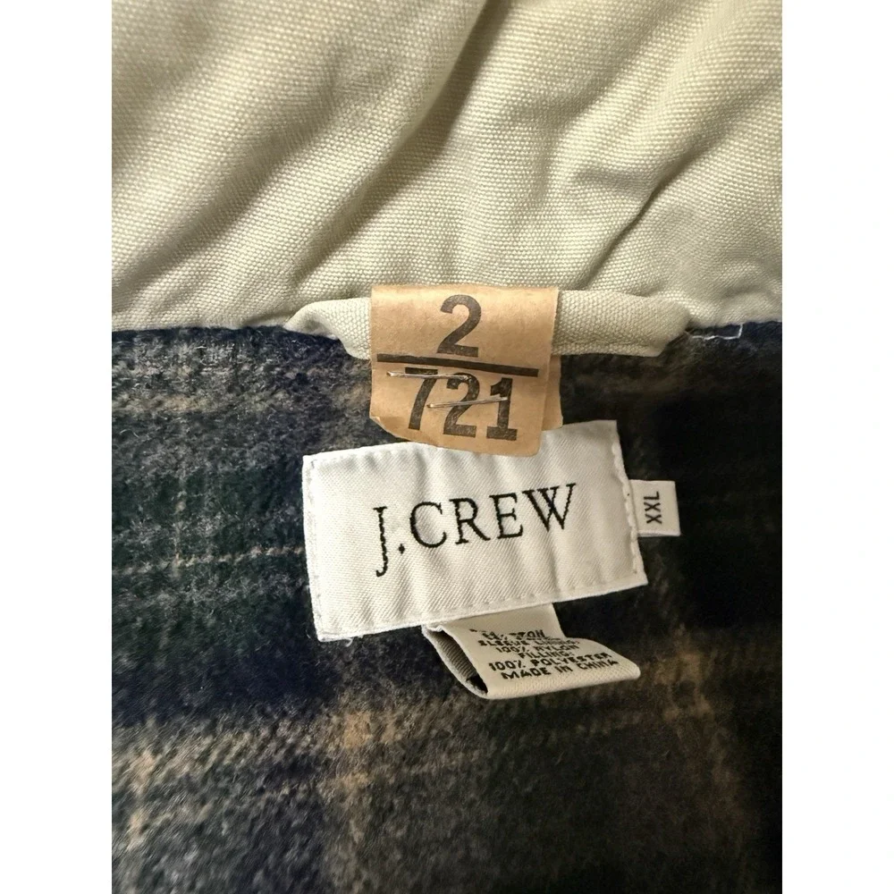 Vtg J Crew Heritage Barn Jacket Chore Wool Lined‎ Tan Size 2XL  Just Dry Cleaned